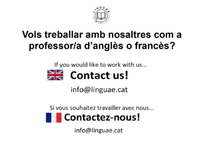 ENG-FR Vols treballar amb nosaltres com a professor